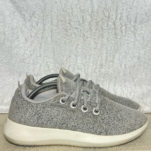 Allbirds Womens Grey Wool Mizzles Washable Running Athletic Sneakers Shoes SZ 9